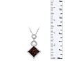 1/4 Carat Chocolate Bar Champagne and White Diamond Pave Necklace In Sterling Silver, 18 Inches Image-4