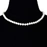 16 inch 7mm AA Pearl Necklace With 14K Yellow Gold Clasp Image-6