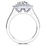 2 1/2 Carat Double Halo Round Diamond Engagement Ring in 14K White Gold

 Image-3