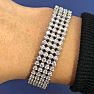 10.60 Carat Important Diamond Bracelet In 14 Karat White Gold Image-3