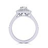 1 1/2 Carat Double Halo Cushion Cut Diamond Engagement Ring in 14 Karat White Gold
 Image-4