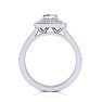 1 1/2 Carat Double Halo Cushion Cut Diamond Engagement Ring in 14 Karat White Gold
 Image-4