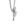 Letter A Diamond Initial Necklace In White Gold With 6 Diamonds Image-5