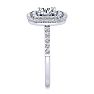 1 1/2 Carat Double Halo Diamond Engagement Ring in 14k White Gold  Image-3