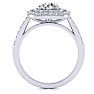 1 1/2 Carat Double Halo Diamond Engagement Ring in 14k White Gold  Image-4