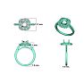 1 1/2 Carat Double Halo Diamond Engagement Ring in 14k White Gold  Image-7
