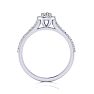 1/2 Carat Halo Diamond Engagement Ring in 14k White Gold
 Image-3