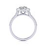 1 1/4 Carat Halo Diamond Engagement Ring in 14k White Gold Image-3