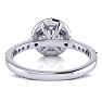 1 1/4 Carat Halo Diamond Engagement Ring in 14k White Gold Image-5
