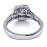 1 1/2 Carat Double Halo Diamond Engagement Ring in 14 Karat White Gold Image-5