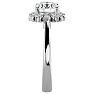 1 3/4 Carat Halo Diamond Engagement Ring In 14 Karat White Gold Image-4
