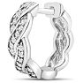 1/4ct Diamond Swirl Hoop Earrings. The Most Beautiful Huggy Hoop Style!

 Image-3