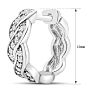 1/4ct Diamond Swirl Hoop Earrings. The Most Beautiful Huggy Hoop Style!

 Image-4
