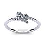 1/4 Carat Two Stone Diamond Ring In 14K White Gold Image-1