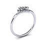 1/4 Carat Two Stone Diamond Ring In 14K White Gold Image-2