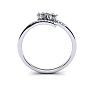 1/4 Carat Two Stone Diamond Ring In 14K White Gold Image-3
