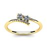 1/4 Carat Two Stone Diamond Ring In 14K Yellow Gold Image-1