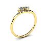 1/4 Carat Two Stone Diamond Ring In 14K Yellow Gold Image-2
