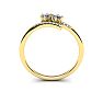 1/4 Carat Two Stone Diamond Ring In 14K Yellow Gold Image-3