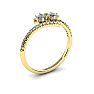 1/2 Carat Two Stone Diamond Ring In 14K Yellow Gold Image-2
