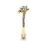 1/2 Carat Two Stone Diamond Ring In 14K Yellow Gold Image-4