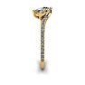 1/2 Carat Two Stone Diamond Bonded Love Ring In 14K Yellow Gold Image-4
