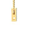 Letter K Diamond Initial Necklace In 14K Yellow Gold With 13 Diamonds Image-3