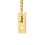 Letter K Diamond Initial Necklace In 14K Yellow Gold With 13 Diamonds Image-3