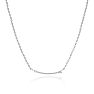 Arrow Necklace With 20 Fiery Diamonds in Solid Sterling Silver, 18 Inches Image-2