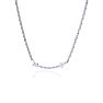 Arrow Necklace With 20 Fiery Diamonds in Solid Sterling Silver, 18 Inches Image-4