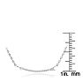 Arrow Necklace With 20 Fiery Diamonds in Solid Sterling Silver, 18 Inches Image-5