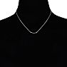 Arrow Necklace With 20 Fiery Diamonds in Solid Sterling Silver, 18 Inches Image-6