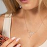 1/3 Carat Diamond Open Triangle Necklace, Sterling Silver, 18 Inches Image-4