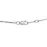 0.12 Carat Diamond XO Heart Necklace In Sterling Silver, 18 Inches Image-3