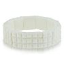 Enhanced White Coral Stretch Bracelet Image-1
