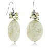 Natural Howlite Dangle Earrings, Sterling Silver Image-1