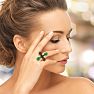 Green Turquoise, Coral and Lapis Floral Statement Ring In Sterling Silver Image-2