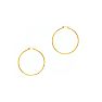 14 Karat Yellow Gold Polish Finished 40mm Hoop Earrings With Hinge With Notched Closure Image-1