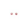 14 Karat Rose Gold Polish Finished 4mm Ball Stud Earrings With Friction Backs  Image-1