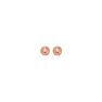 14 Karat Rose Gold Polish Finished 6mm Ball Stud Earrings With Friction Backs  Image-1