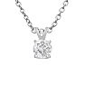 1/4 Carat Diamond Stud Earrings In White Gold With Free Matching Pendant Image-6
