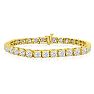 13 Carat Diamond Tennis Bracelet In 14 Karat Yellow Gold, 8 Inches Image-1