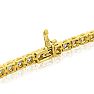13 Carat Diamond Tennis Bracelet In 14 Karat Yellow Gold, 8 Inches Image-3