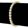 13 Carat Diamond Tennis Bracelet In 14 Karat Yellow Gold, 8 Inches Image-4
