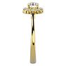 3/4 Carat Halo Diamond Engagement Ring In 14 Karat Yellow Gold Image-4