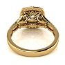 1 1/4 Carat Double Halo Diamond Engagement Ring in 14 Karat Yellow Gold Image-5