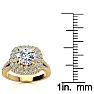 1 1/2 Carat Double Halo Diamond Engagement Ring in 14 Karat Yellow Gold Image-6