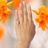 2.00 Carat Perfect Halo Diamond Engagement Ring In 14K 14 Karat Yellow Gold Image-8