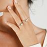 1 1/2 Carat Classic Engagement Ring With 1 Carat Center Diamond In 14K White Gold Image-3