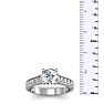 1 1/2 Carat Classic Engagement Ring With 1 Carat Center Diamond In 14K White Gold Image-7
